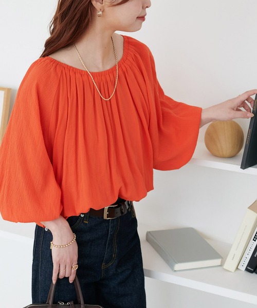 DISCOAT（ディスコート）の「2WAYバルーンオフショルブラウス7分袖