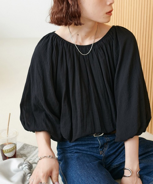 DISCOAT（ディスコート）の「2WAYバルーンオフショルブラウス7分袖