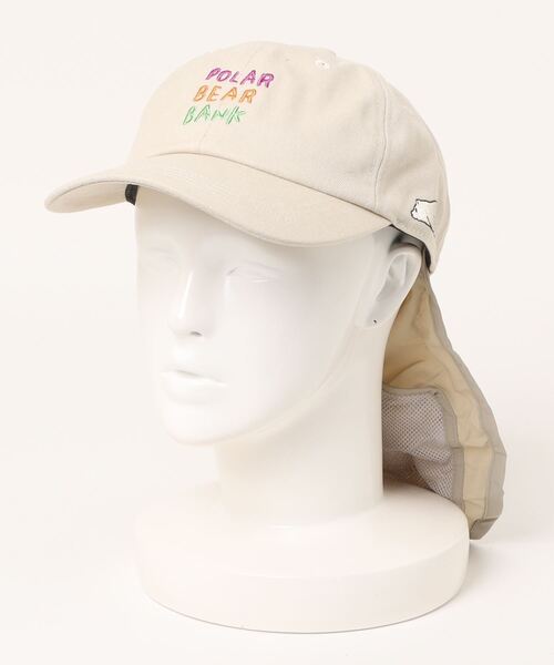 salle de bal（サルデバル）の「POLAR BEAR BANK / ポーラーベアバンク  ロゴ 刺繍 キャップ PBB 031 MMI（キャップ・レディース・ベージュ/ブラック/アイボリー/グレー・FREE）」の6枚目の写真