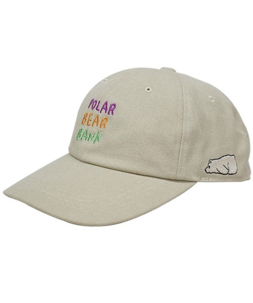 salle de bal（サルデバル）の「POLAR BEAR BANK / ポーラーベアバンク  ロゴ 刺繍 キャップ PBB 031 MMI（キャップ・レディース・ベージュ/ブラック/アイボリー/グレー・FREE）」の4枚目の写真