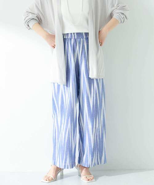 URBAN RESEARCH Sonny Label（アーバンリサーチサニーレーベル）の「イカット柄コットンイージーパンツ（その他パンツ・レディース・ブラック/ブルー・FREE）」の11枚目の写真