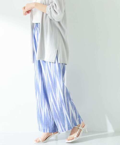 URBAN RESEARCH Sonny Label（アーバンリサーチサニーレーベル）の「イカット柄コットンイージーパンツ（その他パンツ・レディース・ブラック/ブルー・FREE）」の12枚目の写真