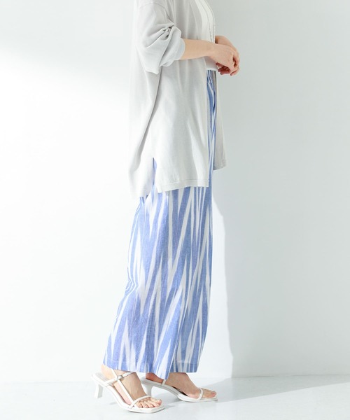 URBAN RESEARCH Sonny Label（アーバンリサーチサニーレーベル）の「イカット柄コットンイージーパンツ（その他パンツ・レディース・ブラック/ブルー・FREE）」の13枚目の写真