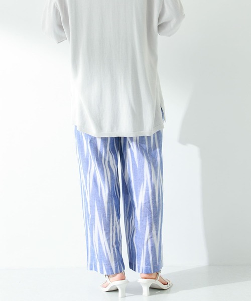 URBAN RESEARCH Sonny Label（アーバンリサーチサニーレーベル）の「イカット柄コットンイージーパンツ（その他パンツ・レディース・ブラック/ブルー・FREE）」の14枚目の写真