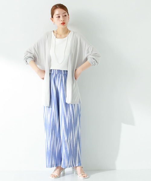 URBAN RESEARCH Sonny Label（アーバンリサーチサニーレーベル）の「イカット柄コットンイージーパンツ（その他パンツ・レディース・ブラック/ブルー・FREE）」の16枚目の写真