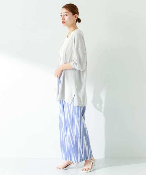 URBAN RESEARCH Sonny Label（アーバンリサーチサニーレーベル）の「イカット柄コットンイージーパンツ（その他パンツ・レディース・ブラック/ブルー・FREE）」の17枚目の写真