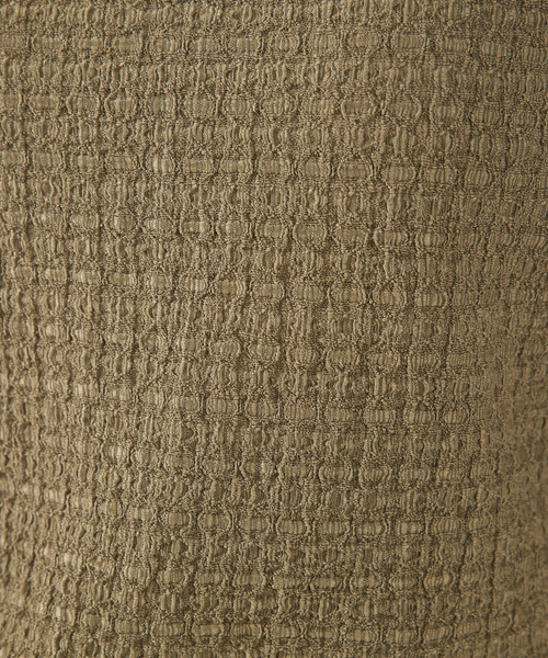 abahouse mavie（アバハウスマヴィ）の「シャーリング5分袖プルオーバー（Tシャツ/カットソー・レディース・カーキ/ホワイト/ブラック・フリー）」の13枚目の写真