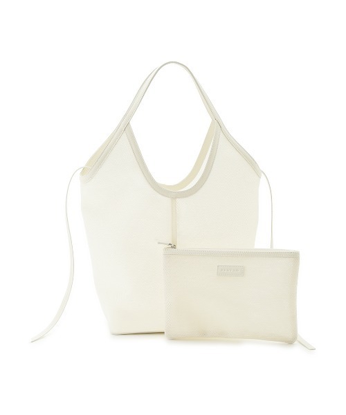 FRAY I.D（フレイアイディー）の「メッシュトート（トートバッグ・レディース・ホワイト/ブラック/オレンジ・FREE）」の5枚目の写真