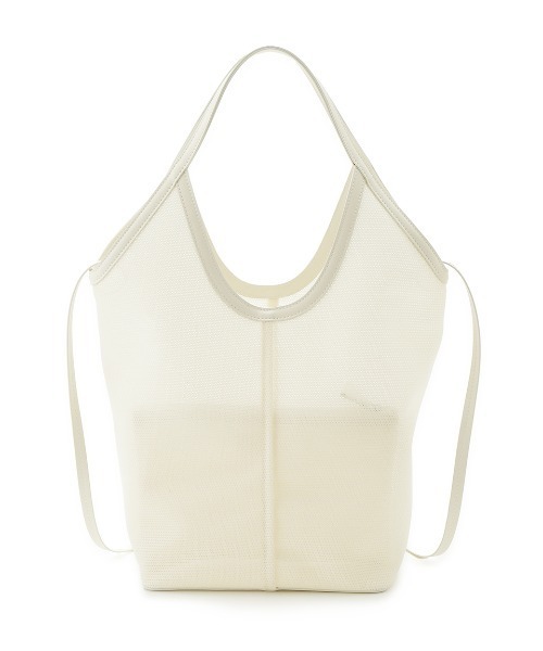 FRAY I.D（フレイアイディー）の「メッシュトート（トートバッグ・レディース・ホワイト/ブラック/オレンジ・FREE）」の7枚目の写真