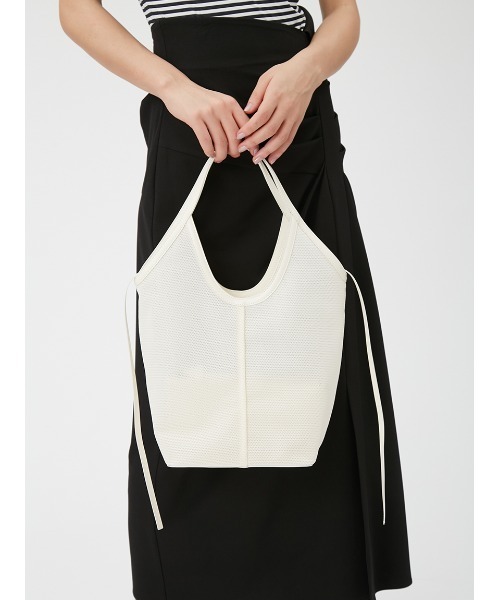 FRAY I.D（フレイアイディー）の「メッシュトート（トートバッグ・レディース・ホワイト/ブラック/オレンジ・FREE）」の13枚目の写真