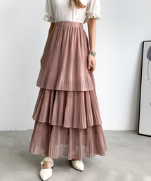 emi+ | ティアードプリーツフリルスカート(スカート)