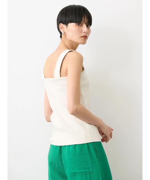 AMERICAN HOLIC（アメリカンホリック）の「抗菌防臭テレコベアタンクトップ（タンクトップ・レディース・ブラウン/チャコールグレー/アイボリー・M/L）」の11枚目の写真