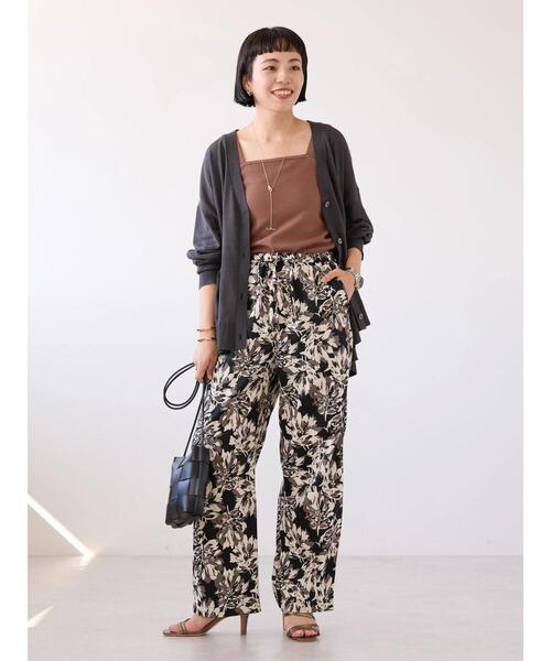 AMERICAN HOLIC（アメリカンホリック）の「抗菌防臭テレコベアタンクトップ（タンクトップ・レディース・ブラウン/チャコールグレー/アイボリー・M/L）」の16枚目の写真