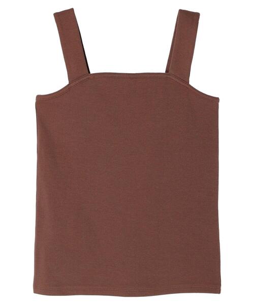 AMERICAN HOLIC（アメリカンホリック）の「抗菌防臭テレコベアタンクトップ（タンクトップ・レディース・ブラウン/チャコールグレー/アイボリー・M/L）」の21枚目の写真