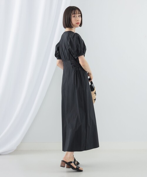 Ray BEAMS(レイビームス)の「Ray BEAMS / サイド レースアップ ワンピース(ワンピース・レディース・ブラック/イエロー系その他5・0/1)」の5枚目の写真