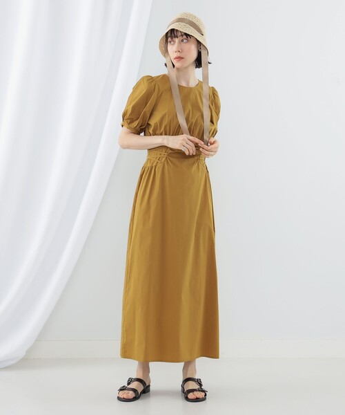 Ray BEAMS(レイビームス)の「Ray BEAMS / サイド レースアップ ワンピース(ワンピース・レディース・ブラック/イエロー系その他5・0/1)」の6枚目の写真