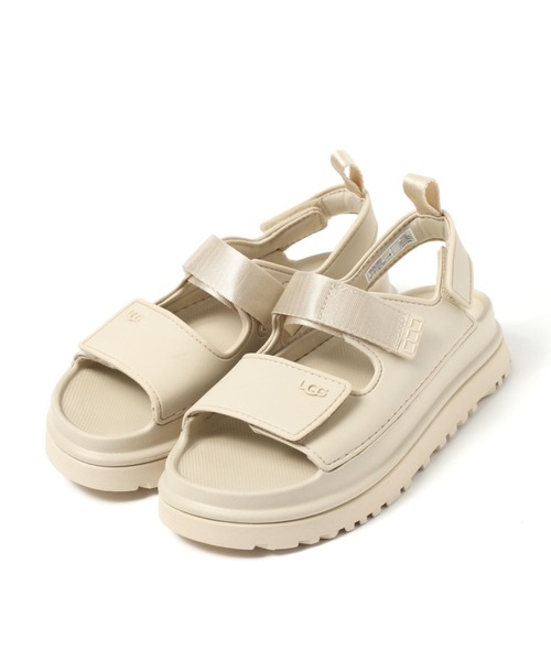 UGG（アグ）の「[軽量!]【UGG(アグ)】GOLDENGLOW（KIDS）（サンダル・キッズ・アイボリー/ブラウン・20.0cm/19.5cm/21.0cm）」の2枚目の写真