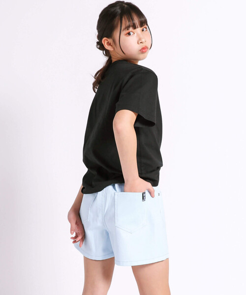 ZIDDY（ジディ）の「【 ニコ☆プチ 掲載 】アシンメトリーラップショートパンツ(130~160cm)（その他パンツ・キッズ・ブルー/ブラック・FREE/130cm/140cm/150cm）」の22枚目の写真