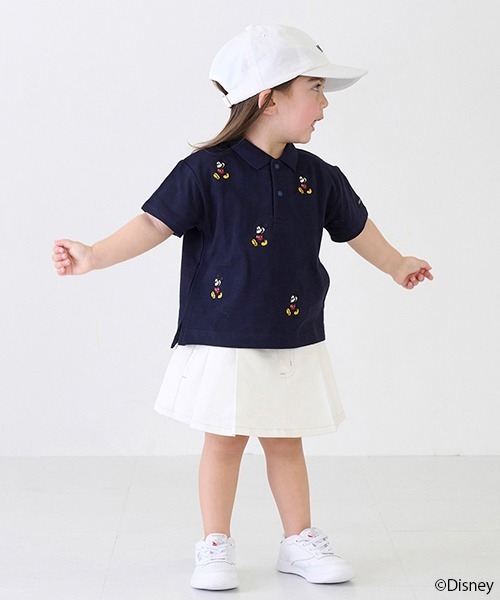 petit main（プティマイン）の「【リンク】色落ちしないデニム風スカート(キッズ)（デニムスカート・キッズ・アイボリー/ブルー/ブラック・130cm/120cm/100cm/110cm/90cm/80ｃｍ）」の17枚目の写真