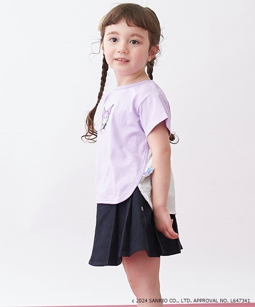 petit main（プティマイン）の「【リンク】色落ちしないデニム風スカート(キッズ)（デニムスカート・キッズ・アイボリー/ブルー/ブラック・130cm/120cm/100cm/110cm/90cm/80ｃｍ）」の13枚目の写真