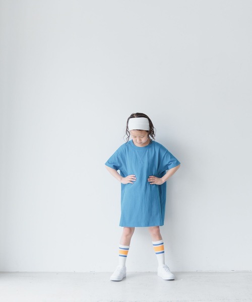 LOWRYS FARM（ローリーズファーム）の「ＵＳＡバックプリントワンピースＳＳ　 119554（ワンピース・キッズ・ホワイト/ピンク/ブルー/グリーン・110cm/120cm/130cm/140cm/150cm）」の6枚目の写真