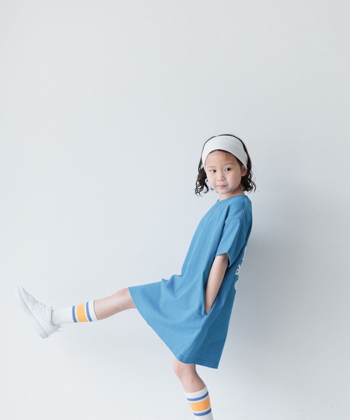 LOWRYS FARM（ローリーズファーム）の「ＵＳＡバックプリントワンピースＳＳ　 119554（ワンピース・キッズ・ホワイト/ピンク/ブルー/グリーン・110cm/120cm/130cm/140cm/150cm）」の9枚目の写真