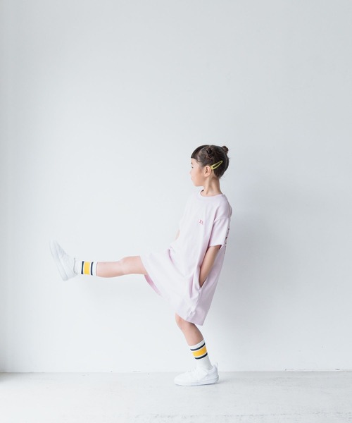 LOWRYS FARM（ローリーズファーム）の「ＵＳＡバックプリントワンピースＳＳ　 119554（ワンピース・キッズ・ホワイト/ピンク/ブルー/グリーン・110cm/120cm/130cm/140cm/150cm）」の19枚目の写真