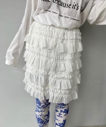 SANSeLF | ティアードフリルスカートパンツ【SANSeLF】sanw24s021(スカート)