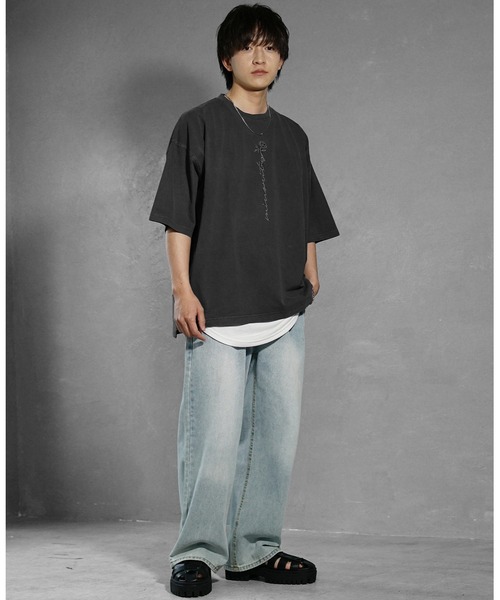 【boohoo】オーバーサイズ 半袖 クルーネック 花柄 Tシャツ 楽天市場】オーバーサイズ tシャツ（柄花・植物）（トップス