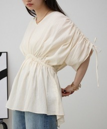 AZUL by moussy | ショルダードロストペプラムブラウス(シャツ/ブラウス)