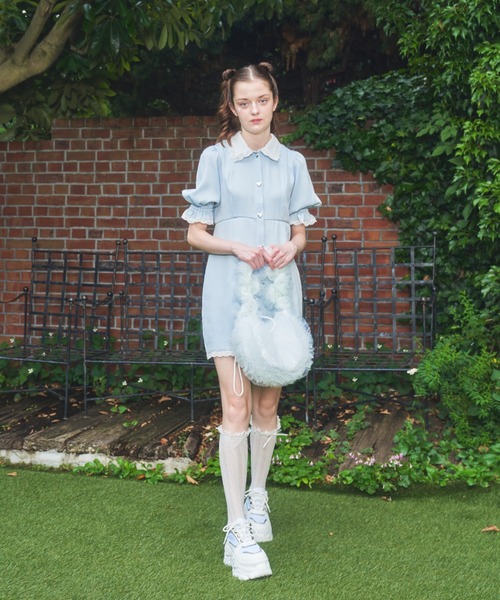 Alice＋Olivia ティフィー ショートスリーブ ミニワンピース
