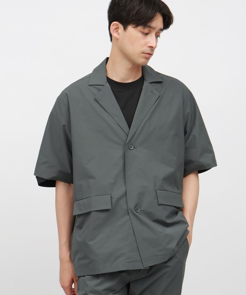 LAKOLE(ラコレ)の「【接触冷感】EASYシャツジャケットT半袖<PARK by LAKOLE>/117017(シャツ/ブラウス・メンズ・ブラック/ライトグリーン・MEDIUM/LARGE/X-LARGE)」の15枚目の写真