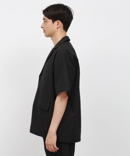LAKOLE(ラコレ)の「【接触冷感】EASYシャツジャケットT半袖<PARK by LAKOLE>/117017(シャツ/ブラウス・メンズ・ブラック/ライトグリーン・MEDIUM/LARGE/X-LARGE)」の13枚目の写真