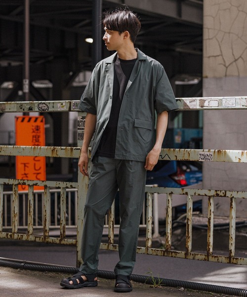 LAKOLE(ラコレ)の「【接触冷感】EASYシャツジャケットT半袖<PARK by LAKOLE>/117017(シャツ/ブラウス・メンズ・ブラック/ライトグリーン・MEDIUM/LARGE/X-LARGE)」の22枚目の写真