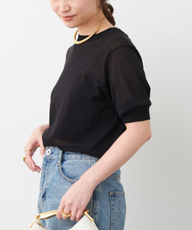 24SS ドゥーズィエムクラス Sheer ハーフスリーブ プルオーバー Sheer ハーフスリーブ プルオーバー（ニット／セーター）｜MUSE