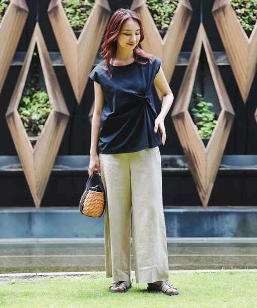 B:MING by BEAMS(ビーミングバイビームス)の「B:MING by BEAMS / ランド アンド ウォーター ツイスト プルオーバー(Tシャツ/カットソー・レディース・オリーブ/オフホワイト/ブラック・ONE SIZE)」の15枚目の写真