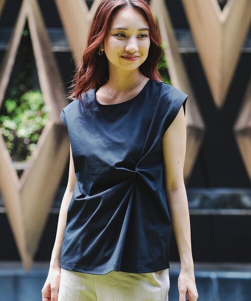 B:MING by BEAMS(ビーミングバイビームス)の「B:MING by BEAMS / ランド アンド ウォーター ツイスト プルオーバー(Tシャツ/カットソー・レディース・オリーブ/オフホワイト/ブラック・ONE SIZE)」の16枚目の写真