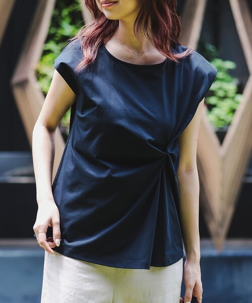 B:MING by BEAMS(ビーミングバイビームス)の「B:MING by BEAMS / ランド アンド ウォーター ツイスト プルオーバー(Tシャツ/カットソー・レディース・オリーブ/オフホワイト/ブラック・ONE SIZE)」の17枚目の写真