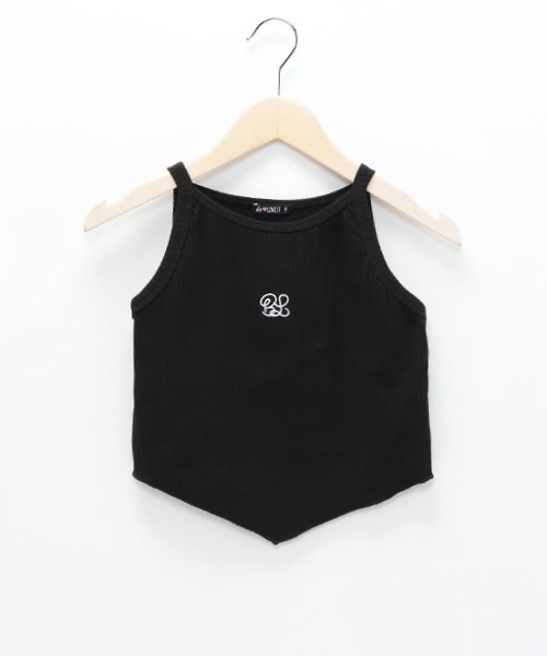 by LOVEiT（バイラビット）の「ふっくらテレコキャミ（キャミソール・キッズ・オフホワイト/ターコイズブルー/ブラック・140cm/160cm/120cm/130cm/150cm）」の3枚目の写真