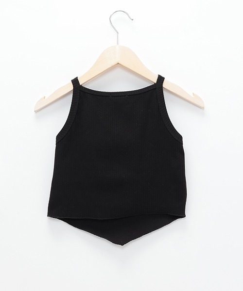 by LOVEiT（バイラビット）の「ふっくらテレコキャミ（キャミソール・キッズ・オフホワイト/ターコイズブルー/ブラック・140cm/160cm/120cm/130cm/150cm）」の8枚目の写真