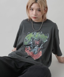 【MSG×YORUGATAコラボ】ボックスシルエットヴィンテージプリントグラフィックTシャツ
