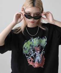 【MSG×YORUGATAコラボ】ボックスシルエットヴィンテージプリントグラフィックTシャツ