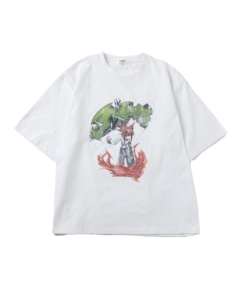 MSG(エムエスジー)の「【MSG×YORUGATAコラボ】ボックスシルエットヴィンテージプリントグラフィックTシャツ(Tシャツ/カットソー・メンズ・ブラック系/ブラック/ホワイト・M/S/XL/L)」の8枚目の写真