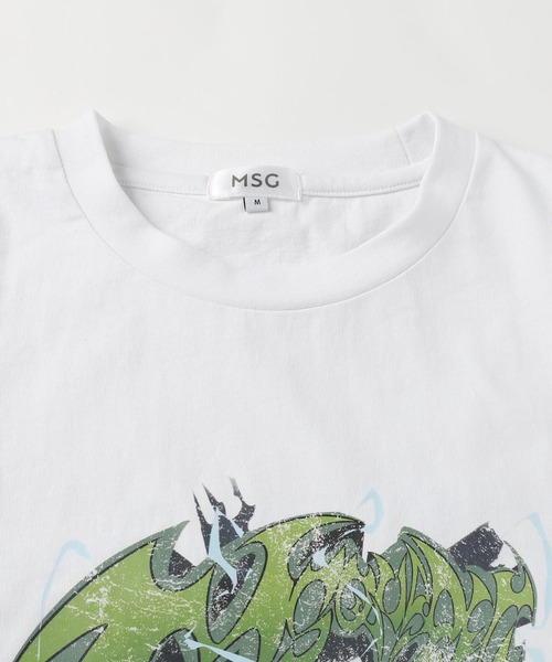 MSG(エムエスジー)の「【MSG×YORUGATAコラボ】ボックスシルエットヴィンテージプリントグラフィックTシャツ(Tシャツ/カットソー・メンズ・ブラック系/ブラック/ホワイト・M/S/XL/L)」の5枚目の写真