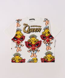 Hystericmini QUEENMINIパネルプリント半袖Tシャツ