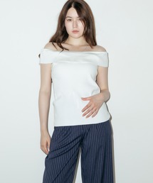 オフショルダートップス 夏物 夏服