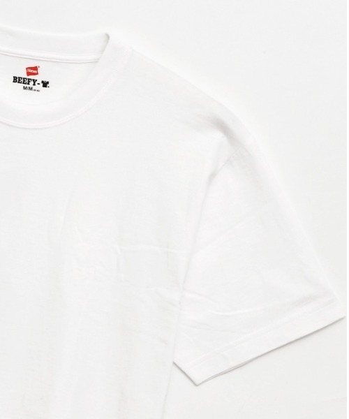 HANES（ヘインズ）の「【HANES/ヘインズ】誕生50周年記念カラー有り　 BEEFY/ビーフィー　無地パックTシャツ　 BEEFY-T（Tシャツ/カットソー・メンズ・ブラック/ホワイト/ブルー系その他/ライトイエロー/フューシャピンク/ライトオレンジ系・XL/L/M/S）」の8枚目の写真
