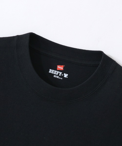 HANES（ヘインズ）の「【HANES/ヘインズ】誕生50周年記念カラー有り　 BEEFY/ビーフィー　無地パックTシャツ　 BEEFY-T（Tシャツ/カットソー・メンズ・ブラック/ホワイト/ブルー系その他/ライトイエロー/フューシャピンク/ライトオレンジ系・XL/L/M/S）」の9枚目の写真