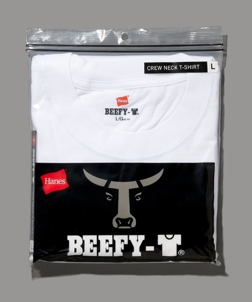 HANES（ヘインズ）の「【HANES/ヘインズ】誕生50周年記念カラー有り　 BEEFY/ビーフィー　無地パックTシャツ　 BEEFY-T（Tシャツ/カットソー・メンズ・ブラック/ホワイト/ブルー系その他/ライトイエロー/フューシャピンク/ライトオレンジ系・XL/L/M/S）」の12枚目の写真