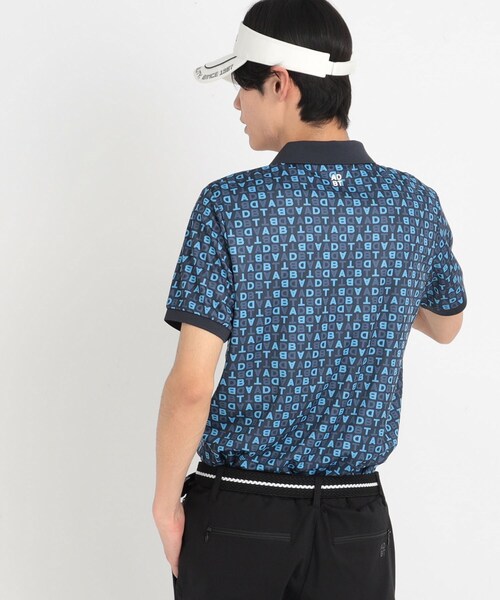 ADBT 青黒文字パターン ショートパンツ LIFE'S A BEACH 【別注】 BAT PATTERN SHORT PANTS BLACK x